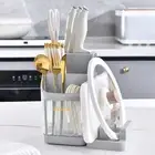 Cutter Holder Multi-functional Organization Chopsticks Cutlery Pot Cover Holder
