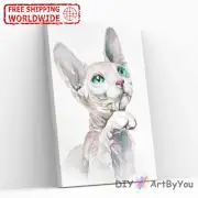 Paint By Numbers Kit Cat Animal Home Beginner DIY Painting Decor Oil Adult Kids