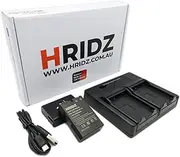[Hridz] EN-EL14 2 Replacement Camera Batteries and LCD Display Charger Set, Rechargeable Battery for Nikon D3500 D3400 D3300 D3200 D5600 D5500 D5400 Coolpix P7800 P7700 P7200 P7100 P7000-3819