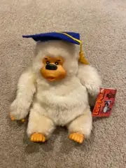 7" VINTAGE RUSS BERRIE GRADUATION HAT GONGA MONKEY STUFFED ANIMAL PLUSH TOY APE