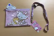 Hello kitty 2015 2016 Sanrio Japan Neck starp and zipper bag Pink Cute
