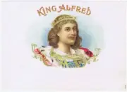 King Alfred inner cigar label