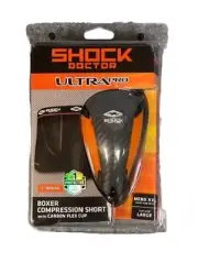 Shock Doctor Ultra Pro Boxer Compression Shorts w/ Ultra Carbon FlexCup XXL NIP