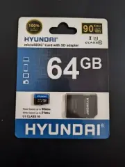 Hyundai 64GB MicroSDXC Card With SD Adapter