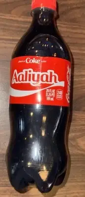 Share A Coke with Aaliyah 2025 Personalized Gift Coca Cola Bottle 20oz
