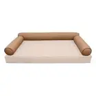 |COVER ONLY| STYLE 6 Crib Bolster Pillow Daybed Porch Swing Contrast Trim AD104