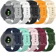 [RuenTech] Bands intended for Garmin Vivoactive 4S / Vivomove 3S Band Silicone Quick Release Straps 18MM Replacement Wristband (10 Colors)