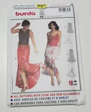Close Fitting Skirt Burda 8327 Sewing Pattern sz 10 - 24 UNCUT mermaid style