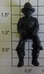 Lionel 52-26 Black Unpainted Fireman Figure (8411-54) (50)
