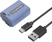 SMALLRIG 1030mAh Replacement USB-C Battery for Sony NP-FW50, for Sony A7S II/ZV-E10, A7S, A7R, A6400, A6500, A6300, A5000, A5100, A6000, RX10, 2.25H Fast Charging