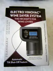 Electro VinoVac Wine Saver System™ / Franmara- For Red & White Wines