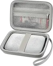 Case Compatible with HP Sprocket Portable 2x3/ Select 2.3x3.4/ 2nd Edition Printer, Travel Carrying Organizer Holder Fits for Zink Photo Paper, USB Cable and More Accessories (Box Only) - Grey