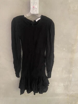 Kookai Mila dress Sz 1 Black Bnwt G41
