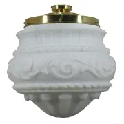 Premier Opal Matt 12&quot; Shade w 8 1/4&quot; Batten Fix Light