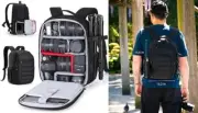 Bolsa para cámara, mochila pequeña para cámara DSLR SLR compatible. neuvo. 2024.