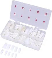 Ipetboom 500pcs Acrylic Nail Tips Full Cover False Nails Diy Manicure Supplies for Home Salons