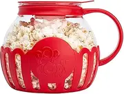 Popcorn Maker Machine, Microwave Popcorn Popper, 2.13L Borosilicate Glass Popcorn Microwave Bowl Microwave Popcorn Maker Microwave Popcorn Bowl With Lid And Handles Not BPA