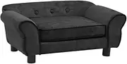 Pet Sofa, Dog Sofa Dog Bed Dog Couch Dog Sofa Dark Grey 72x45x30 cm Plush