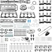MDS 5.7L Hemi Camshaft Lifter Kit With Engine Pistons Rings Set, Compatible with 2009-2010 Dodge Ram 1500 2011-2015 Ram 1500, Replace# 53022263AF 5038684AA 68046210AB