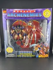 1997 Marvel's ARCHENEMIES WOLVERINE LADY DEATHSTRIKE w/Collector's ring 1/24000