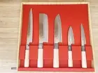 Yaxell SEKI TOBEI 30059 Knife 5 Set Sashimi Nakiri Santoku Small Deba Paring