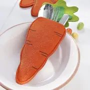 Cute Easter Cutlery Holder Felt Fork Cover Tableware Storage Bag