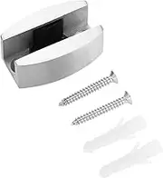 Lwuey 304 Stainless Steel Floor Guide, Bottom Guides for Sliding Shower Door Slide Floors Doors Stopper Bumper Replacement Parts Rail Smooth Movement Anti Slip Pad Frameless Glass Bracket Bathroom