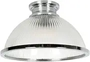 Beacon Lighting Alfred 1 Light Batten Fix in Chrome/Glass