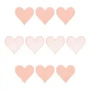 Hearts Patches Light Pink Iron-On Patch Sew Embroidered 2.8 x 2.68 Inch 10Pcs