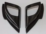 Mitsubishi Lancer Evo X Tweeter Speaker Covers (Front Doors) - 100% Carbon Fiber (for: Mitsubishi)