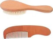 UPKOCH 1 Set Shampoo and Comb Set Wool Brush Scalp Massager Comb Scalp Comb Wool Brush Natural Hair Brush Natural Soft Bristles Kit Combs Hair Brush Beech
