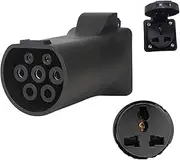 Electric Vehicle Charger Adapter Plug V2L, Compatible with MG4,Compatible with MG5 Discharge 470Ω Type 2 Tool Schuko to EU Socket Universal Connector(Universal Socket)