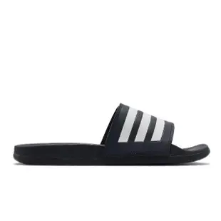 【adidas 愛迪達】拖鞋 Adilette Comfort 深藍 白 三條線 愛迪達 男鞋 女鞋(GZ5892)