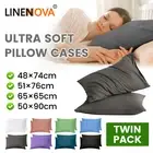 2PCS Bamboo Pillow Cases Hotel Quality Pillowcase Soft Cover Standard Queen King