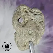 HOLEY HAG STONE NATURAL SURF TUMBLED BEACH ROCK WISHING GOOD LUCK FAIRY #1830