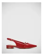 [Wittner] Maria Patent Leather Slingback in Red