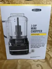 Bella 3 Cup Mini Chopper BPA Free Food Prep Processor Chop Mince Puree