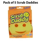 Scrub Daddy Pack of 5: Versatile Scratch Free and Smell Free Sponge 100% Genuine