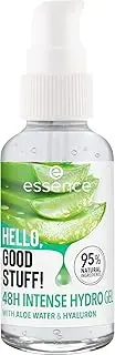 essence Hello Good Stuff 48h Intense Hydro Gel Make-Up Foundation Transparent Nourishing Smoothing Natural Gel Vegan Oil-Free Complies with our Clean Beauty Standard (30ml)