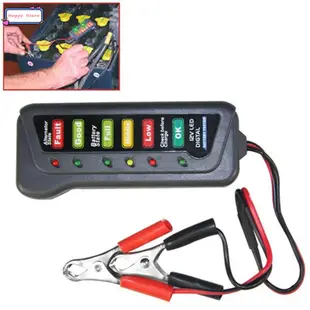 Car Truck 12 Volt Battery Tester LED Indicator Light Display