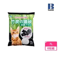 在飛比找momo購物網優惠-【Bonbi】竹炭抗菌紙貓砂 7L*6包組（BO09716）