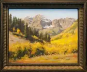 Robert Bob Rohm "Fall Bells" Original Oil on Board Landscape Hand Signed