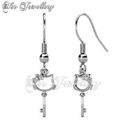 Kitten Key Hook Earrings