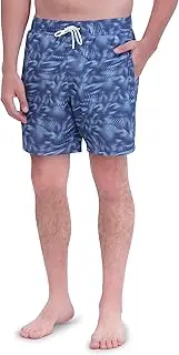 [Spyder] Men's Swim Trunks, Stretch, Quick-Dry, 7-inch Board Shorts, UPF+, Pockets, Compression Brief Liner