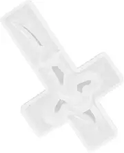 SHINEOFI Cross Candle Abrasive Tool Cylindrical Candle Mold Heart Moulds Silicone Beeswax Mold Valentine's Day Silicone Mould White Silica Gel