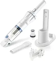 Genius A28178 Invictus One Version 1.0 Set of 9 White - Bagless and Wireless Battery Handheld Vacuum Cleaner 90 W BLDC Motor + Accessories, PP, Stainless Steel