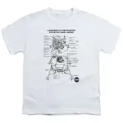 NASA Kids T-Shirt Lunar Module Diagram White Tee