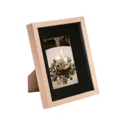 Nicola Spring Shadow Box Frame - 8 x 10" with 4 x 6" Mount - Light Wood