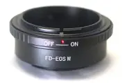 Canon FD Mount Lens to Canon EOS M EF-M Mirrorless Camera Adapter Ring M M2 M10