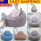 Extra Large Bean Bag Chairs for Adults Couch Sofa Cover Indoor Game Seat Lounger